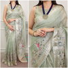 Ynf7401 Tissue With Embroidery Work Sarees Collection Wholesale In India
